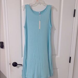 Sleeveless Light Blue Dress